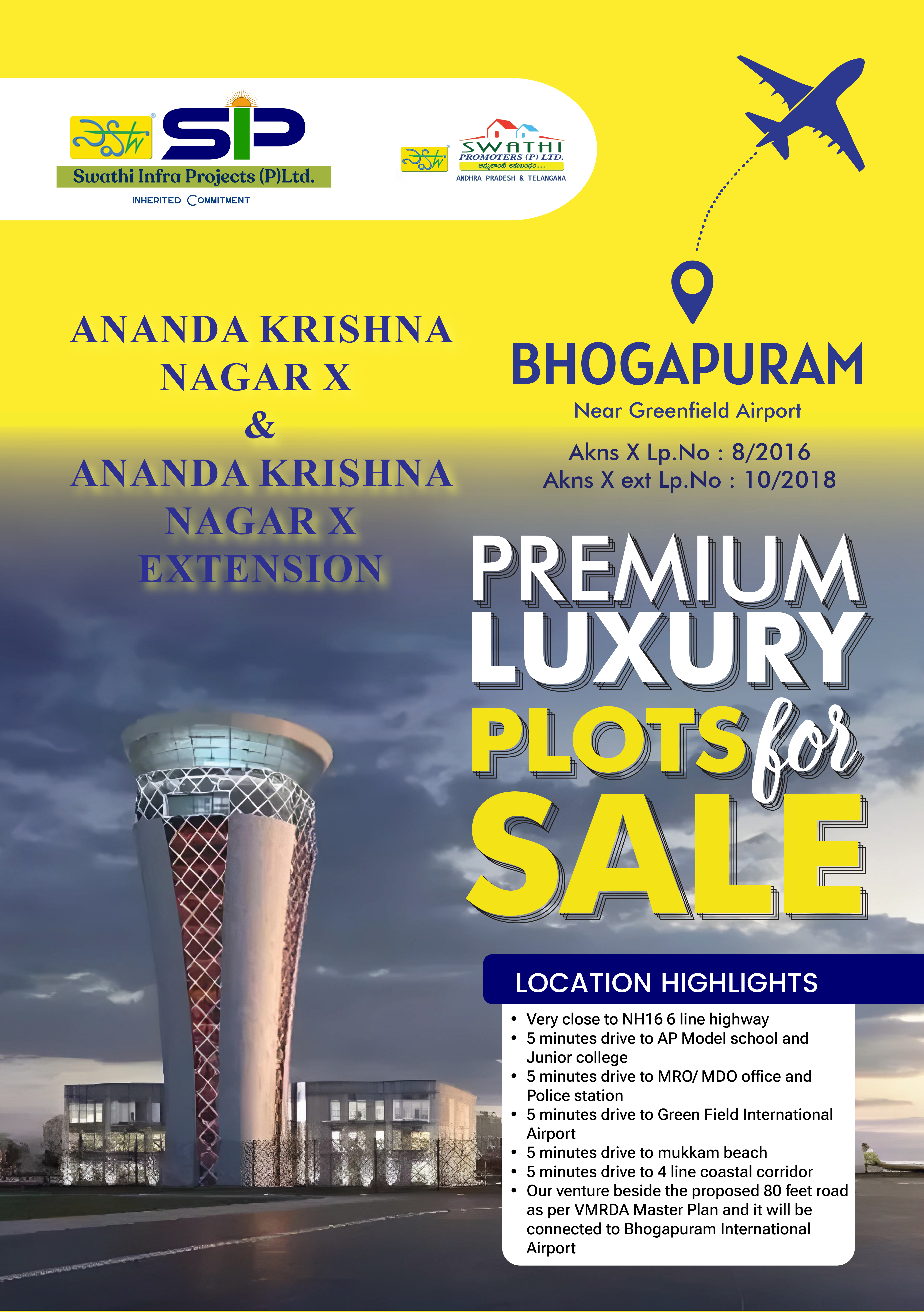 Ananda Krishna Nagar X & X Extension – Bhogapuram, Near Greenfield Airport